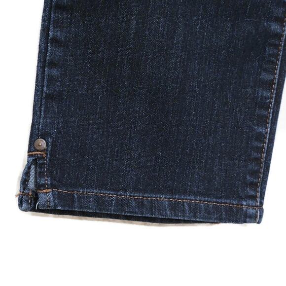 Nine West Cropped Denim Jean Mid Rise Dark Wash Blue Stretch Classic Casual 10 - Picture 4 of 8